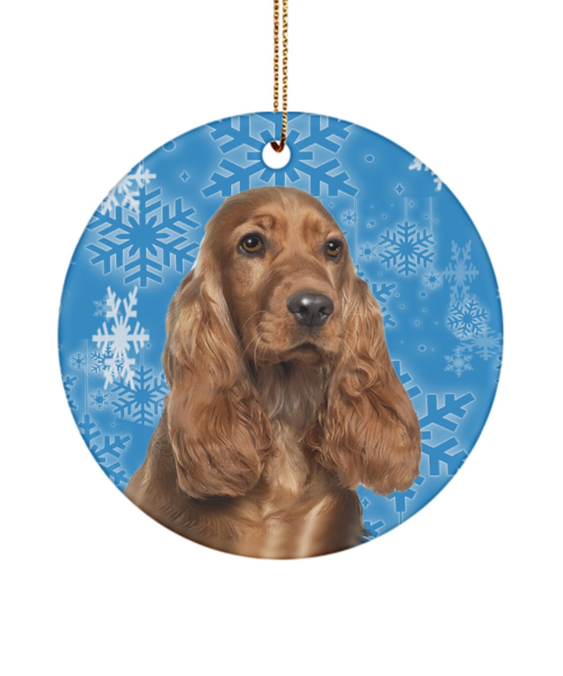 Cocker Spaniel Dog Ornament for the Christmas Tree This 3 Etsy