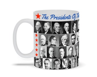 Portraits Of The 46 Presidents Of The United States Of America From Washington To Biden For Lincoln Hoover Trump or Taft Fans History Gift