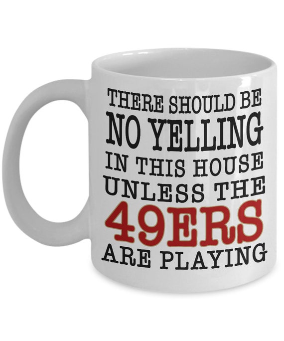 San Francisco 49ers White 15oz. Personalized Mug