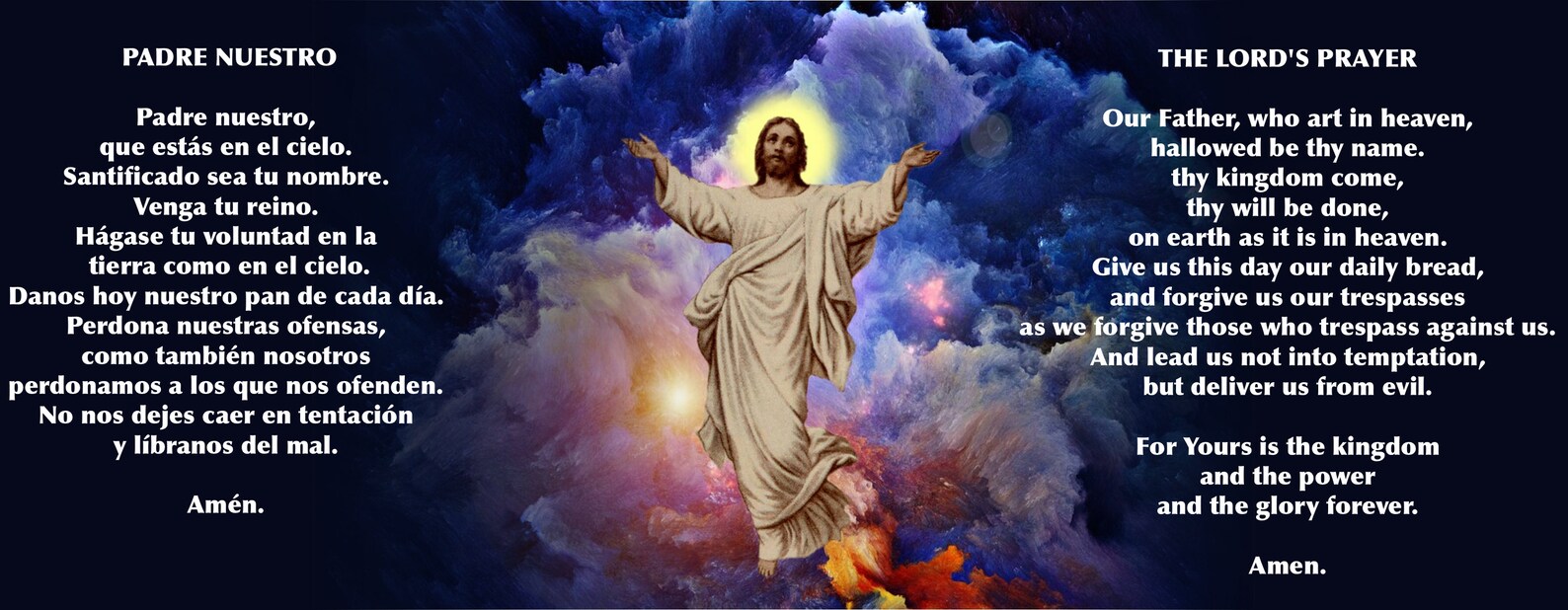 THE LORDS PRAYER Gift Mug in Italian & English with Art of Etsy