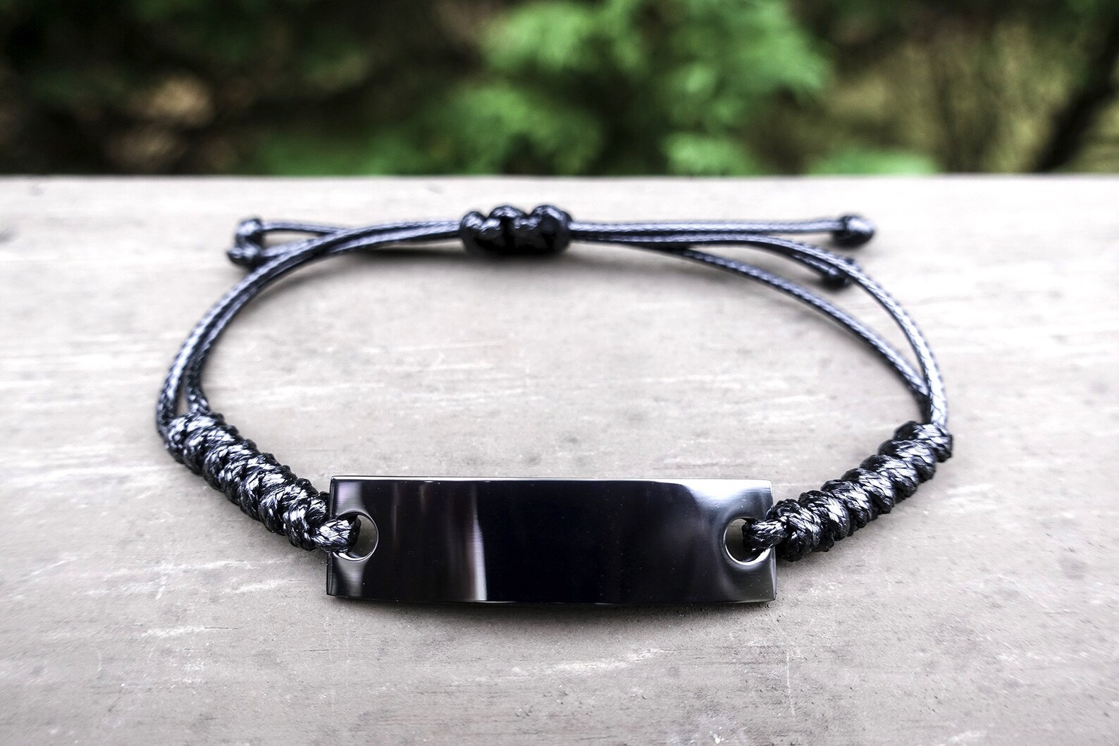 Ebony Trendy Black Name Braided Rope Bracelet Perfect Surprise - Etsy
