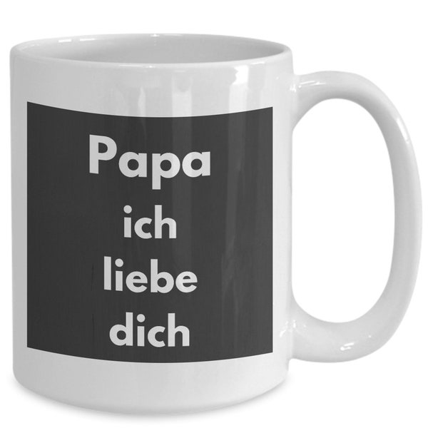Dad I Love You In In German  Papa Ich Liebe Dich  Father From Germany Birthday Gift From Favorite Daughter Or Son Rare Vater Present