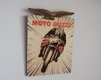 MOTO GUZZI RIDER wall hanging