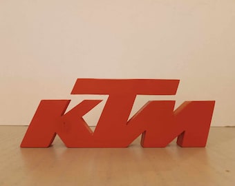 KTM standalone handmade sign