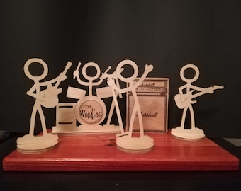 The Woodies! Your favourite wooden handmade music band! gift for him, gift for her, decor, music