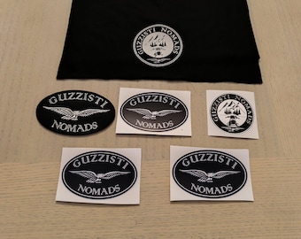 GUZZISTI NOMADS neck bandana plus patch and stickers