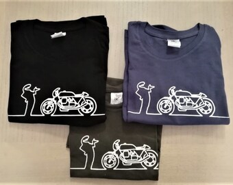 MOTO GUZZI Guzzisti Nomads cafe racer T-SHIRT