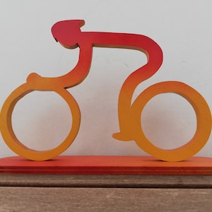 Cyclist wood sculpture, Bicycle Wood Art, Cycling sport motivation, Bike art, Gift Cyclist, Bicyclist, Wheelman, gift for him, gift for her
