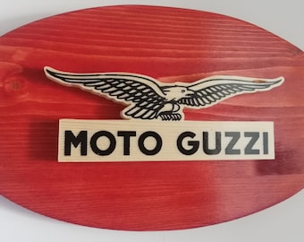 Moto Guzzi logo wall sign