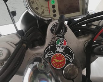 MOTO GUZZI cafe racer keyrings TWO (2) pieces