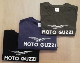 T-SHIRT logo frontale MOTO GUZZI, Guzzi, regalo per lui, regalo per lei