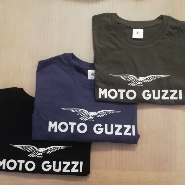 MOTO GUZZI front logo T-SHIRT, Guzzi, gift for him, gift for her