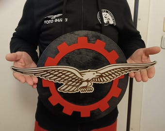 Handmade Moto Guzzi Eagle Gear Wall Sign
