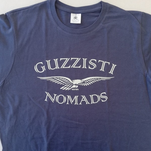 GUZZISTI NOMADS front logo T-SHIRT plus Guzzisti Nomads stickers