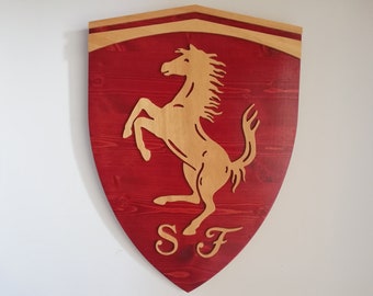BIG Ferrari logo wall art