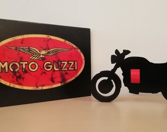 MOTO GUZZI V7 Carbon handmade wooden model