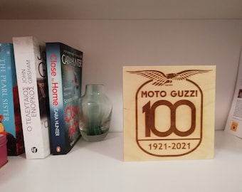 MOTO GUZZI 100 years engraved sign