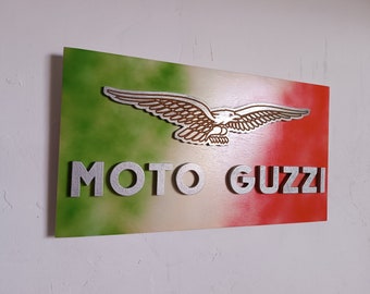 ITALIAN FLAG Moto Guzzi wall hanging