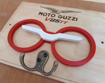 Handmade wooden wall mount MOTO GUZZI V85tt hanger