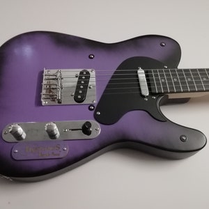 The PURPLE PAIN, guitarra telecaster hecha a mano, regalo para él, regalo para ella