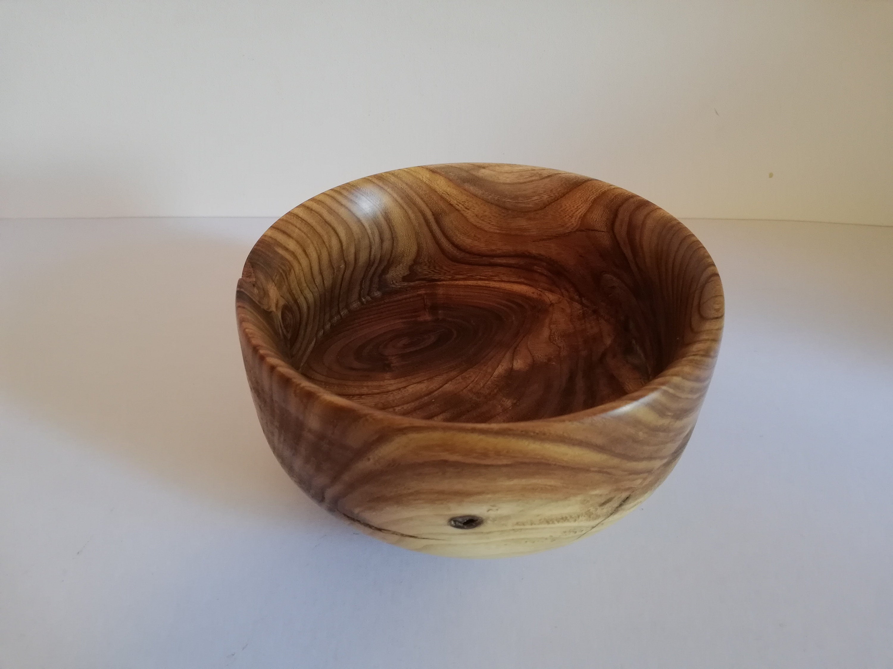 Greek Acacia Wood Handcrafted Bowl