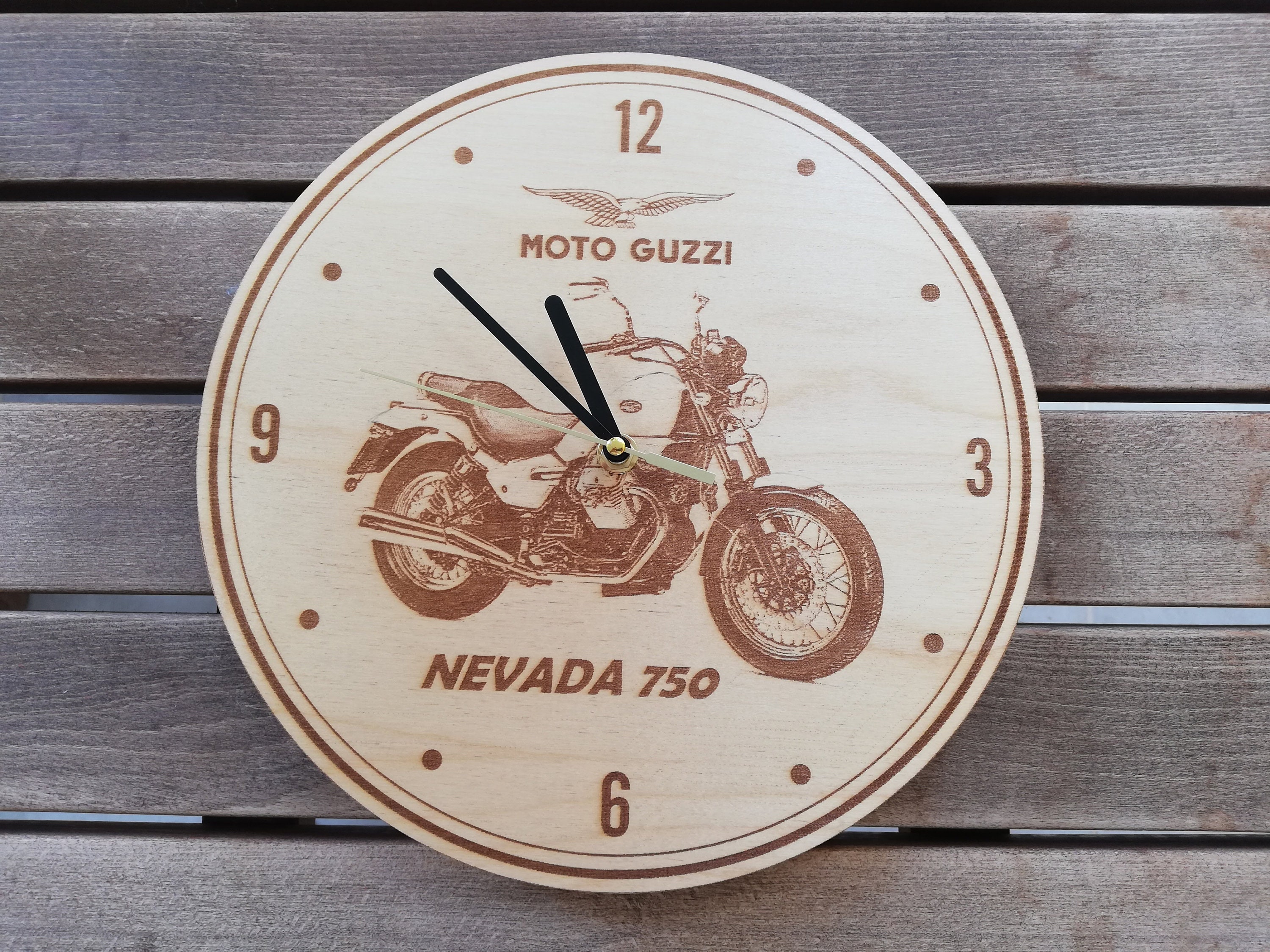 103 Personalized Moto Guzzi Handmade Wooden Wall Clock, Wall Decor, Garage  Sign, Gift for Him, Gift for Her, Mancave 