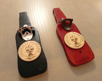 GUZZISTI NOMADS wall mount beer bottle opener