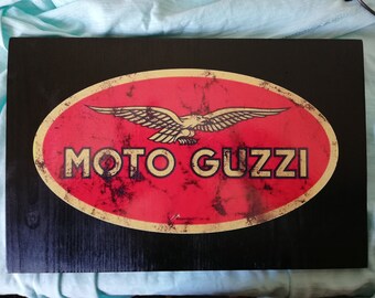 MOTO GUZZI garage wall sign