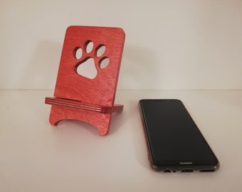 Portable handcrafted PAW smartphone stand