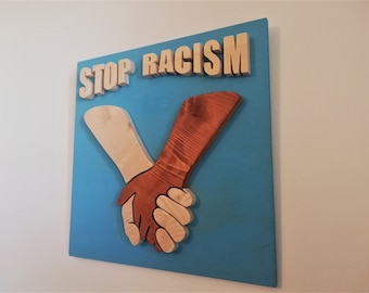 Stop Racism Wall Art