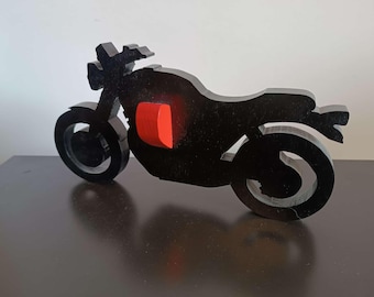 MOTO GUZZI V7 Carbon handmade wooden model