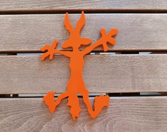 Coyote figure wall hanging