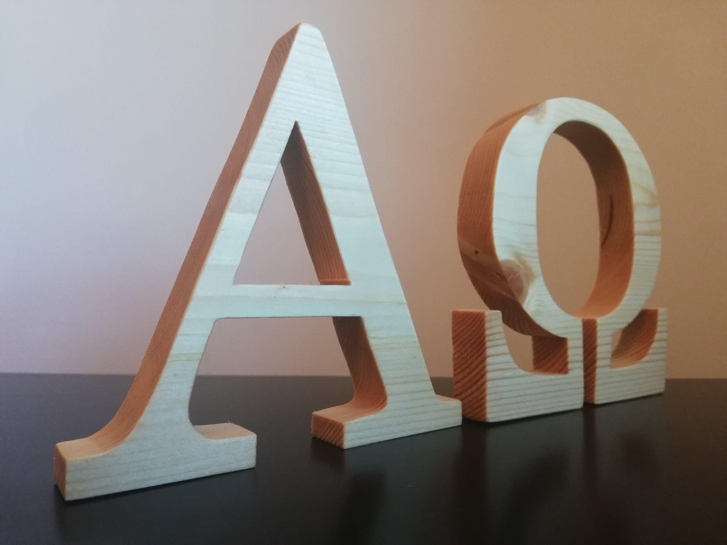 Wooden Greek Letter Sigma - Fraternity/Sorority - Premium MDF Wood Letters  (6 inch, Sigma) 