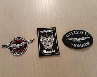 GUZZISTI NOMADS set of patches plus stickers