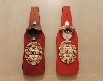 MOTO GUZZI wall mount beer bottle opener
