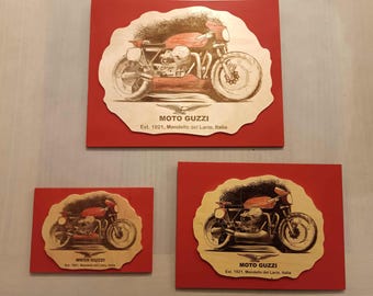 Artistic Moto Guzzi motorcycle sign