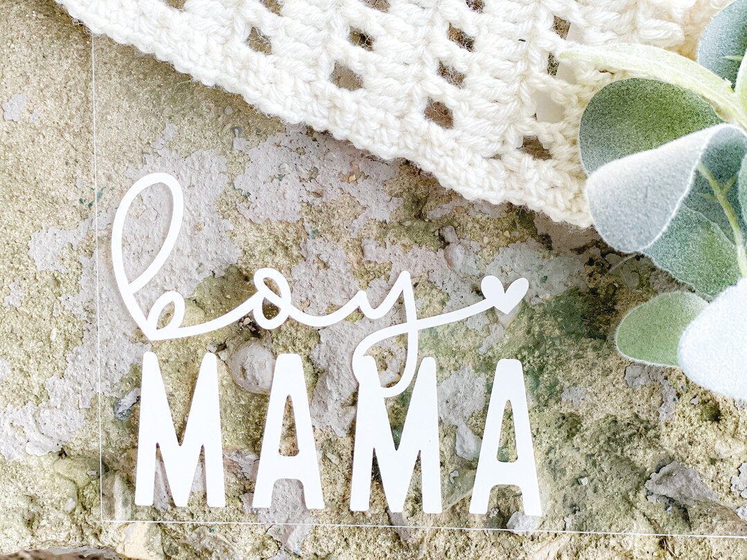Boy Mama Car Decal/ Boy Mom/ Sticker/ Permanent Vinyl Decal/ Car Decal/ Baby Shower Gift/ Gift