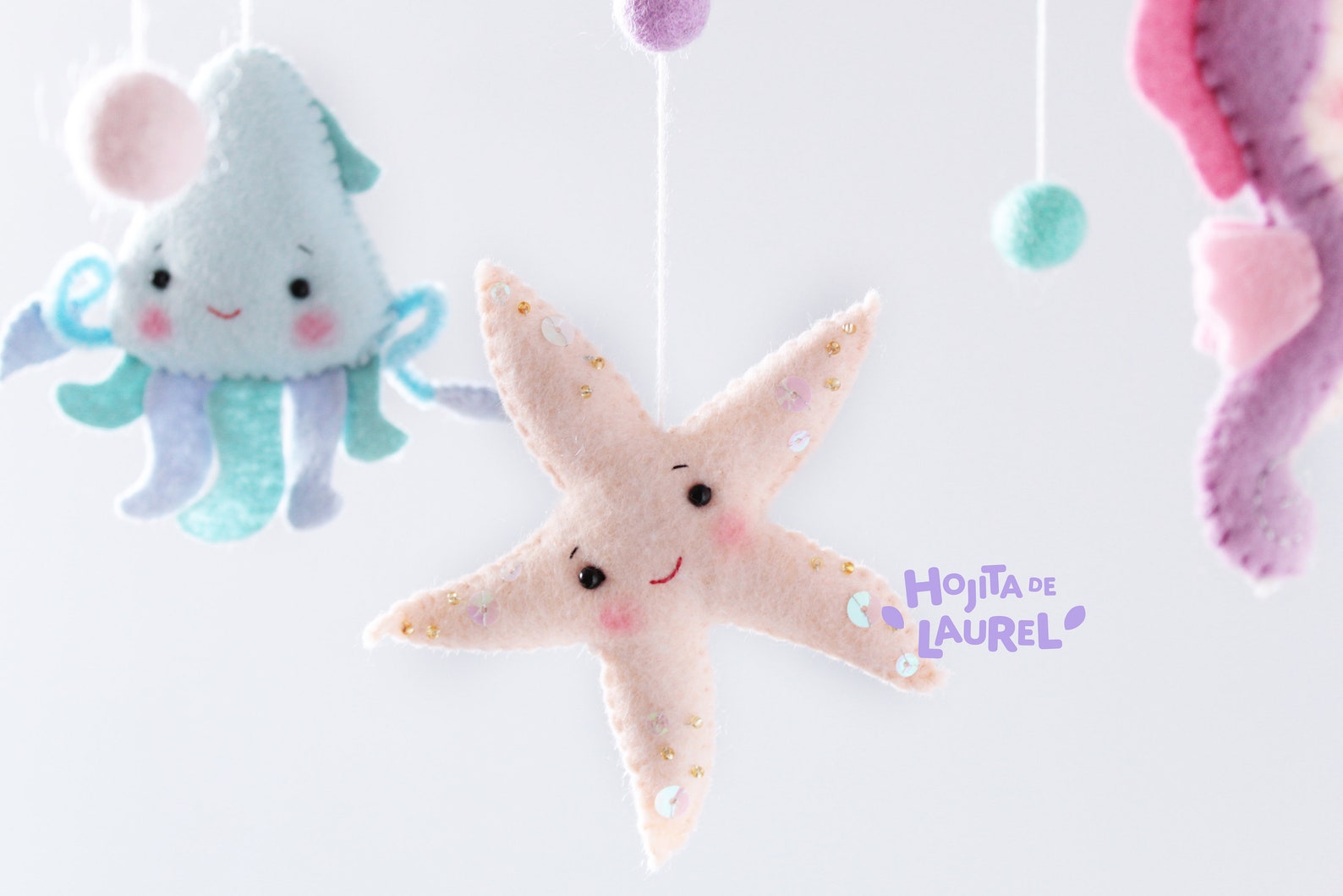 Mermaid Baby Mobile Ocean Crib Mobile Sea Creatures Cot Etsy Canada