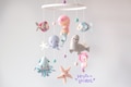 Mermaid Baby Mobile, Ocean Crib Mobile, Sea Creatures Cot Mobile, Mermaid Girl Baby Mobile, Mermaid Nursery Decor, Baby Girl Room Decor product logo