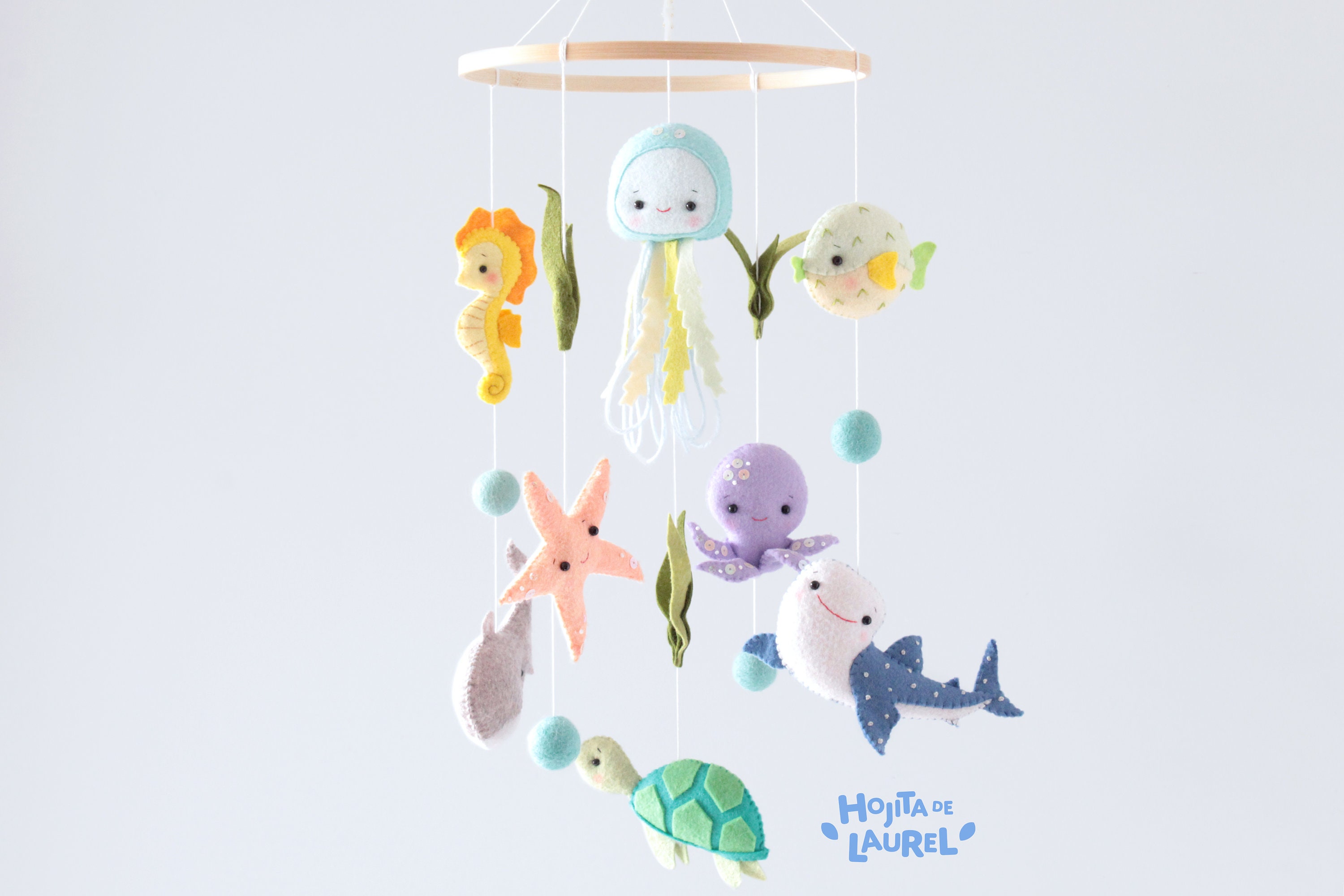 Ocean Baby Mobile Sea Creatures Crib Mobile Nautical Cot Etsy