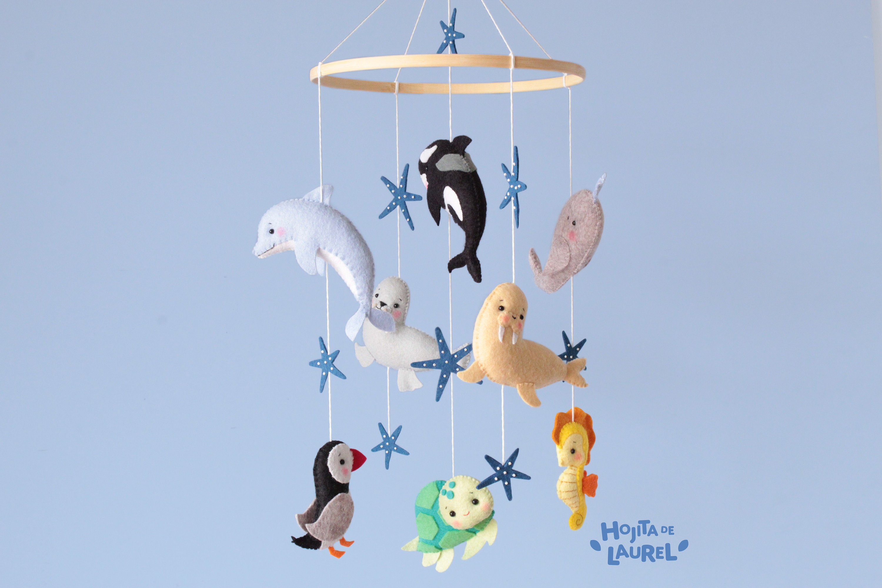 Ocean Baby Mobile Sea Creatures Crib Mobile Nautical Cot Etsy