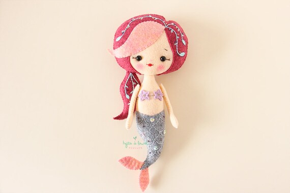 mermaid plush doll
