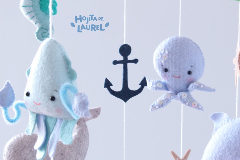 Ocean Baby Mobile Sea Creatures Crib Mobile Nautical Cot Etsy