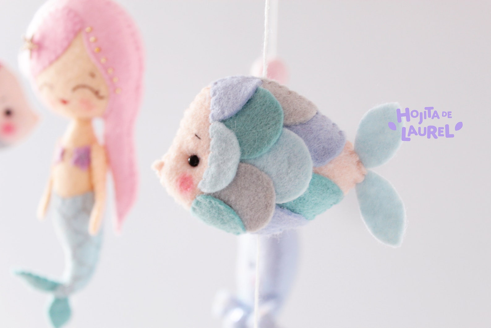 Mermaid Baby Mobile Ocean Crib Mobile Sea Creatures Cot Etsy Canada
