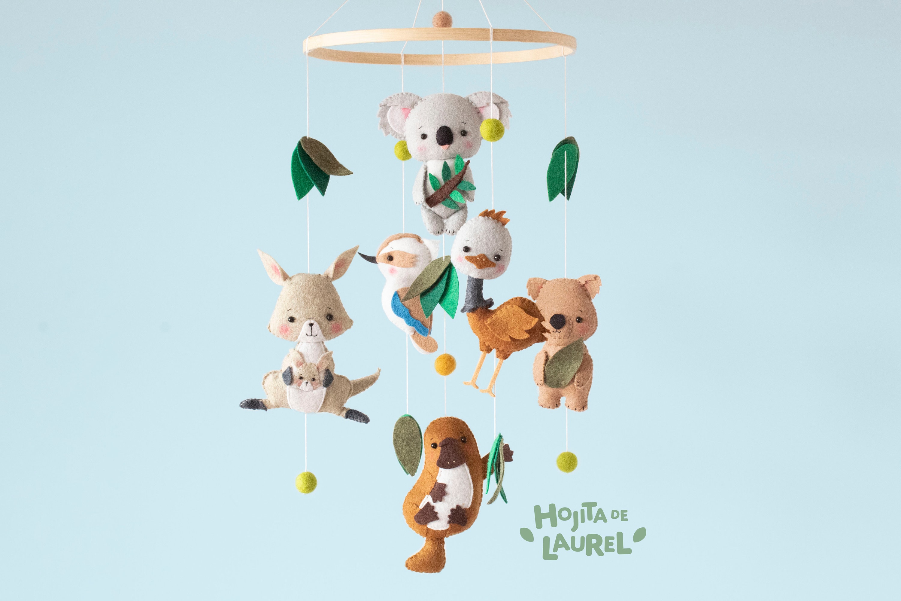 Australian Animals Baby Mobile Woodland Wildlife Koala Etsy