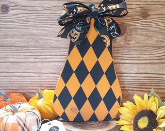 Pumpkin Gourd Wood Shelf Sitter