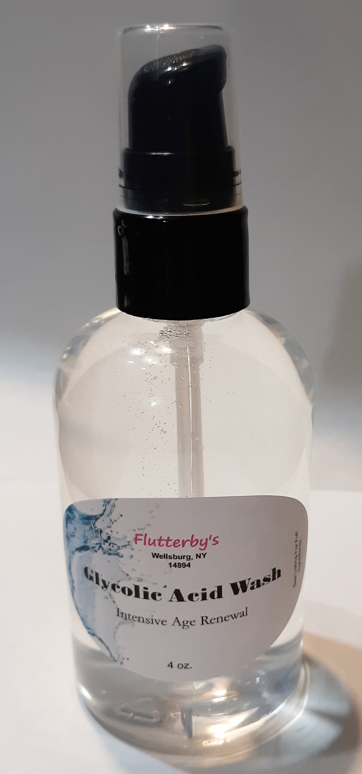 Glycolic Acid Wash Face Body Aging Acne Natural Peel Cleanser Etsy