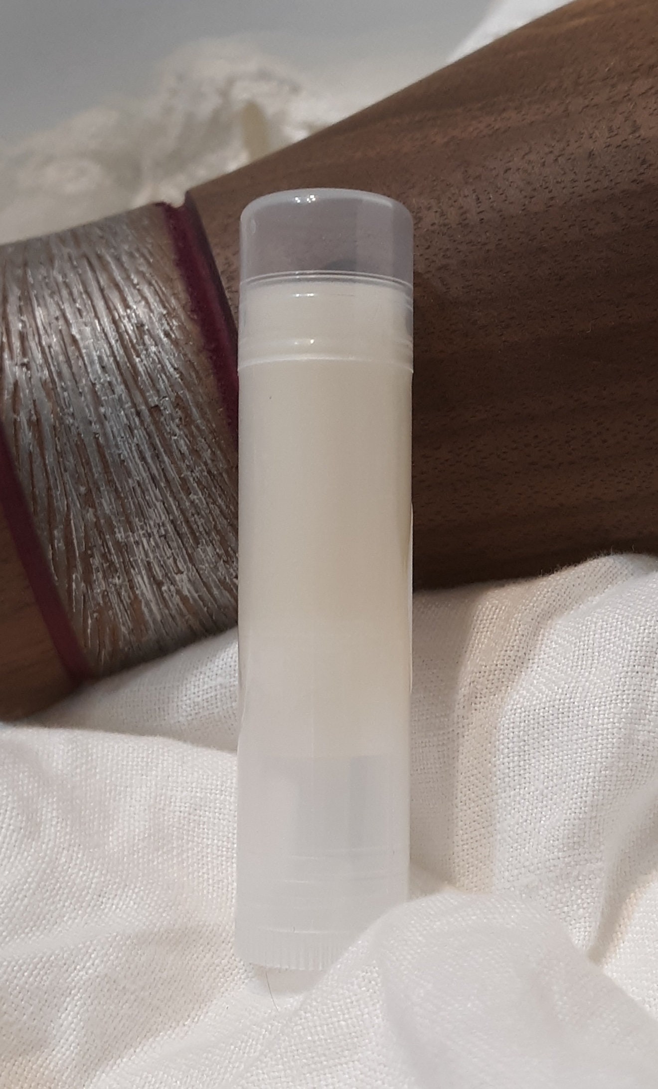 Clear Lip Balm Stick Tube Pure Organic Lip Gloss Cream Moisturizer Vit E Natural