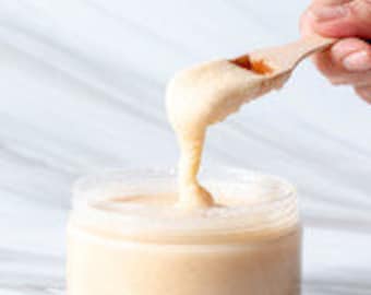 Organic Coconut Oil Sugar Scrub: Shea Butter Exfoliating Spa Treatment