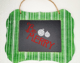 Be Merry Wall Hanger Mini Wood Sign